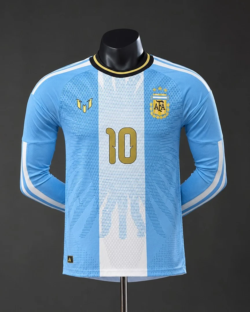 Camisola Argentina 2026 Edição Especial Versão Jogador Manga Comprida