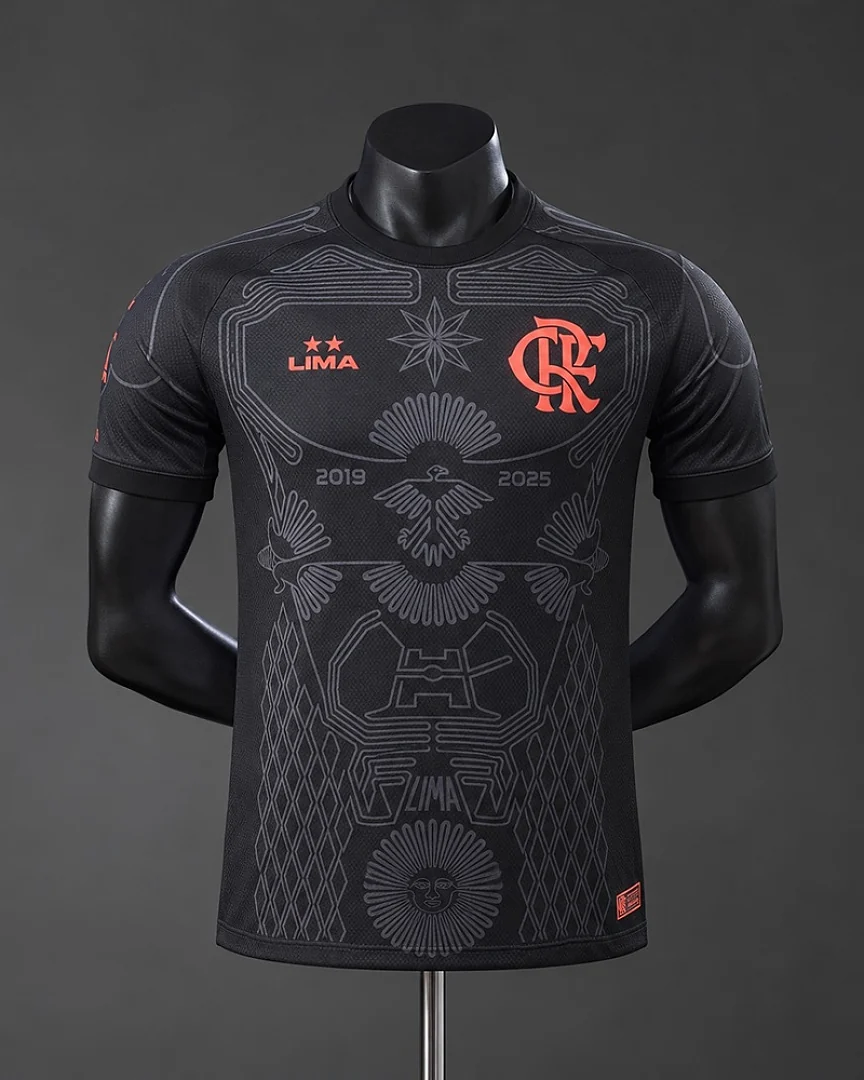 Camisola Flamengo 26/27 Edição Especial Preta Versão Jogador