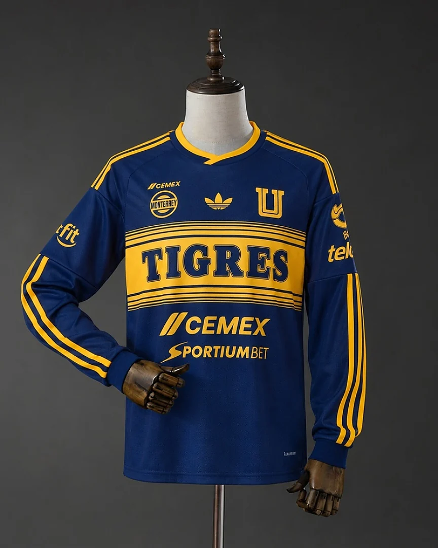 Camisola Tigres UANL 26/27 Alternativa Manga Comprida