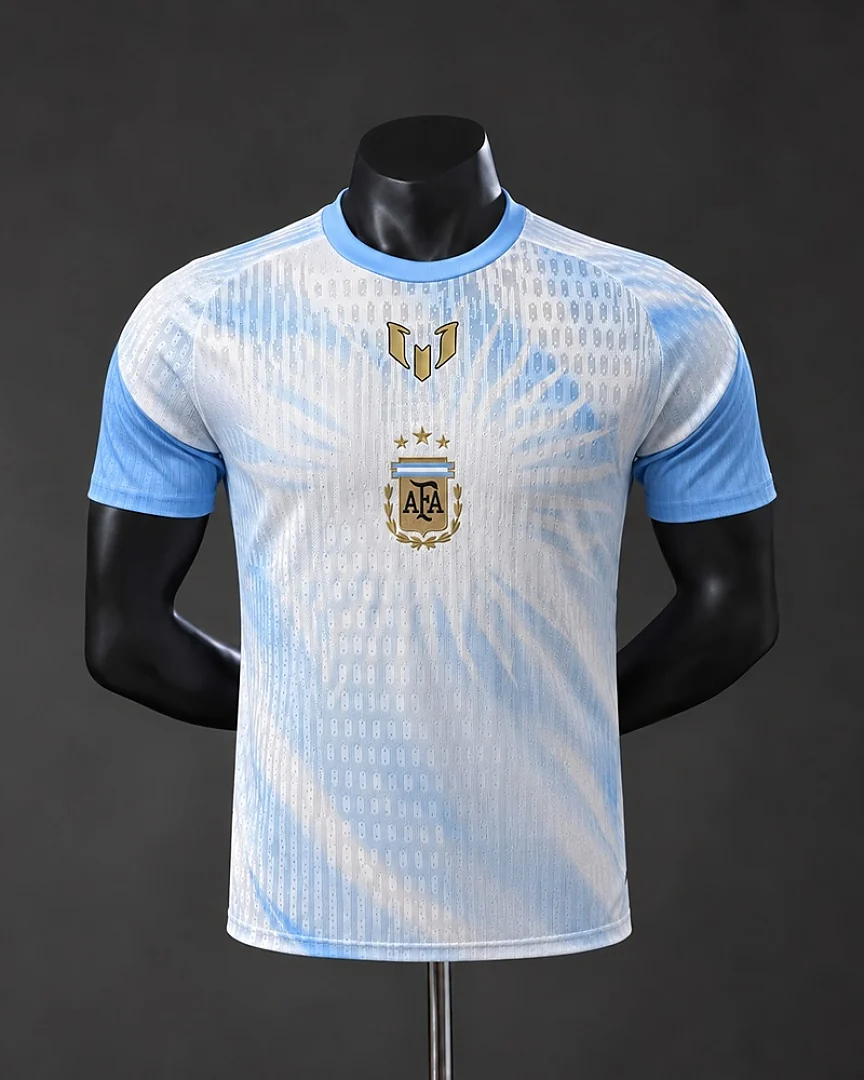 Camisola Argentina Comemorativa Branca Versão Jogador