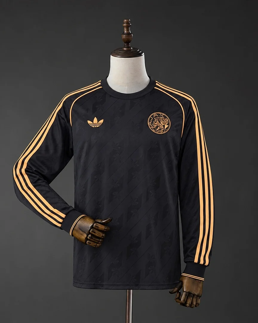 Camisola Ajax 26/27 Lifestyle Preta Manga Comprida