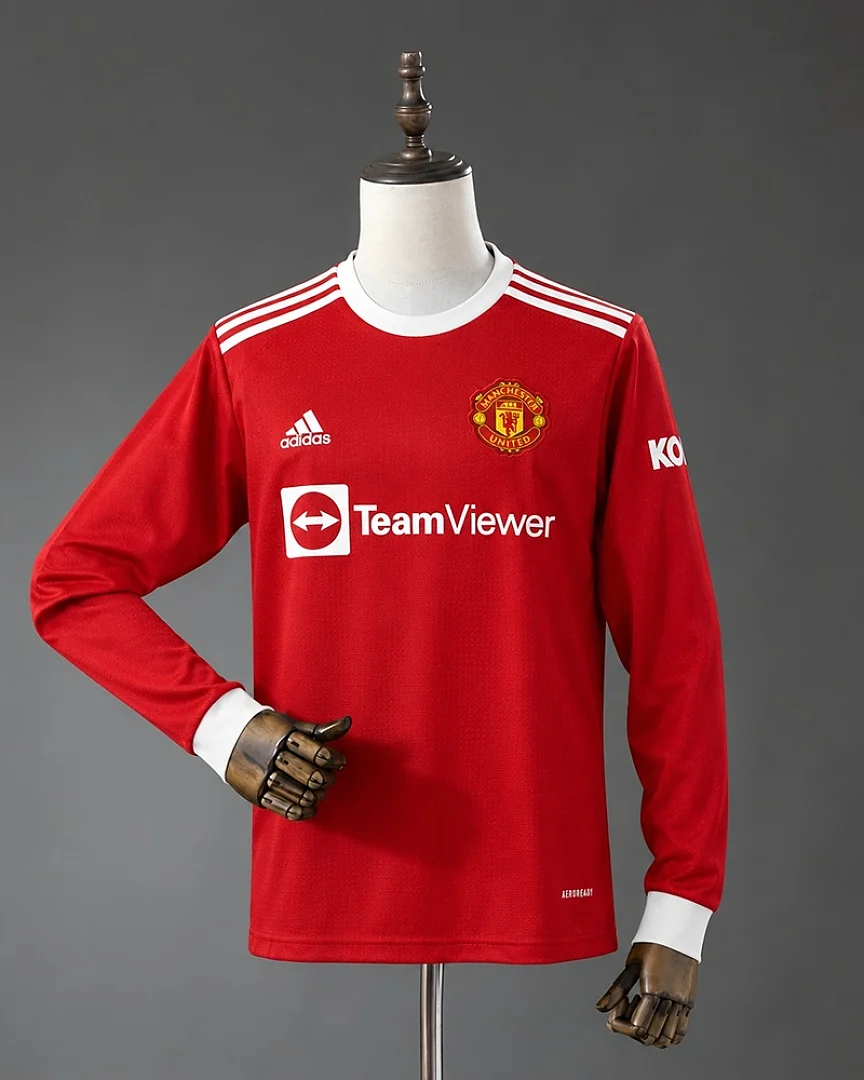 Camisola Retro Manchester United 21/22 Principal Manga Comprida