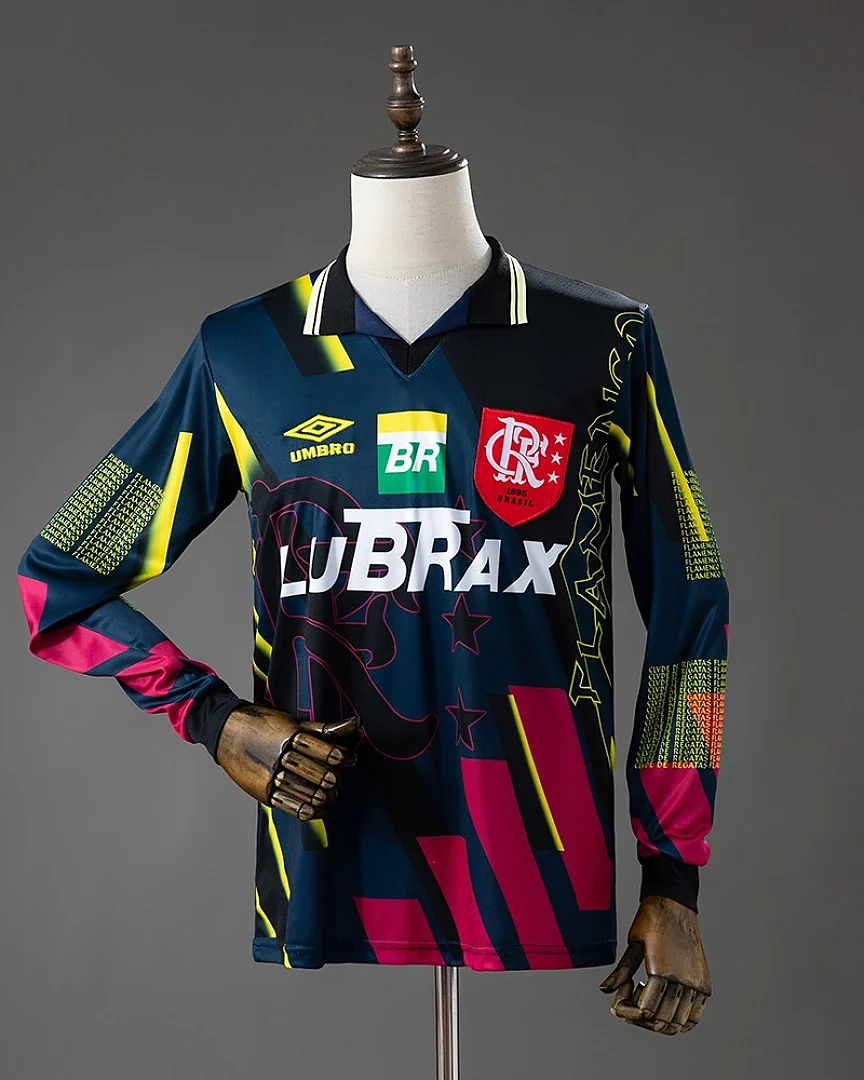 Camisola Retro Flamengo 1997 Guarda-Redes Manga Comprida
