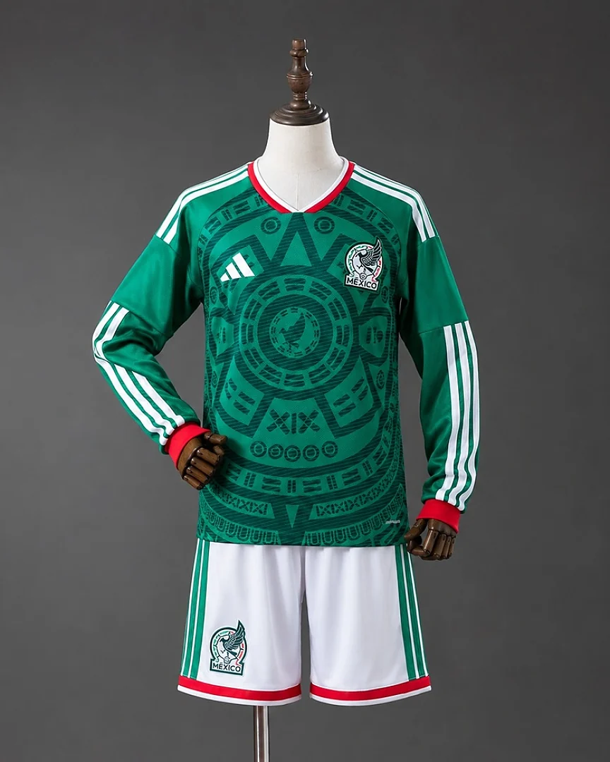 Kit Criança México 2026 Principal Manga Comprida