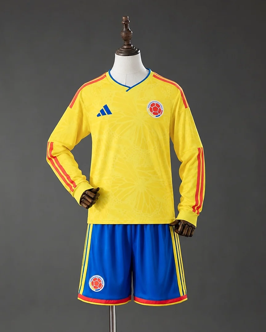 Kit Criança Colômbia 2026 Principal Manga Comprida