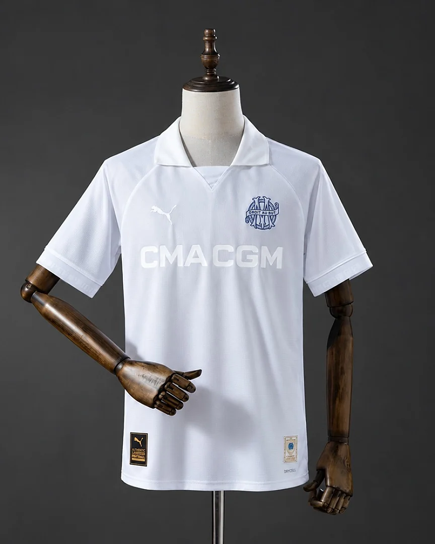 Camisola Olympique de Marselha 125 Anos Branca