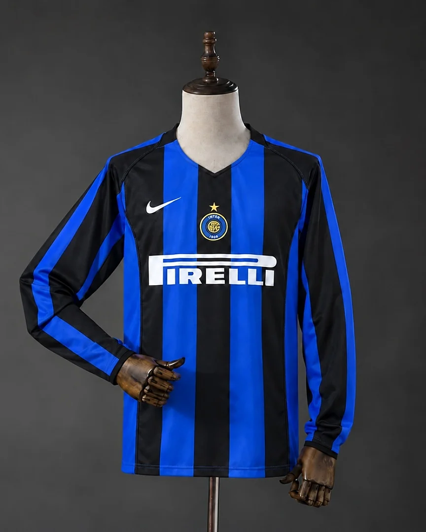 Camisola Retro Inter de Milão 2004/05 Principal Manga Comprida