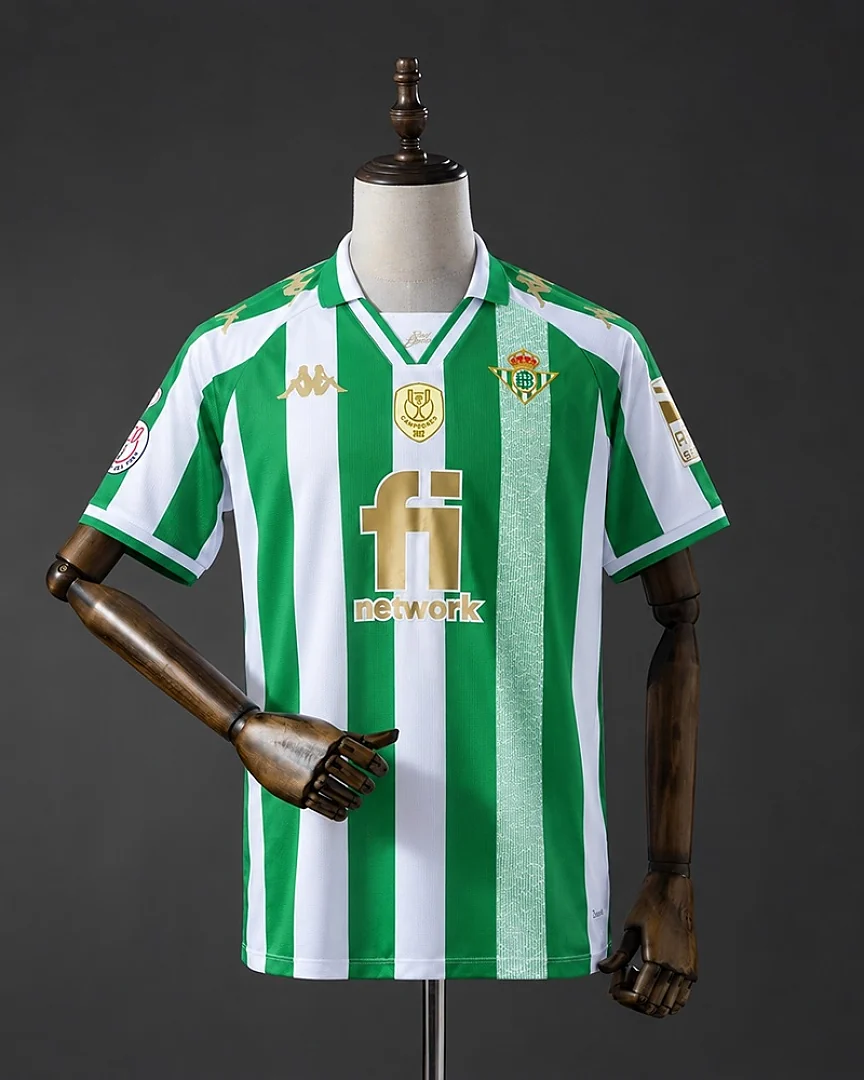 Camisola Retro Real Betis 11/12 Edição Especial Dourada