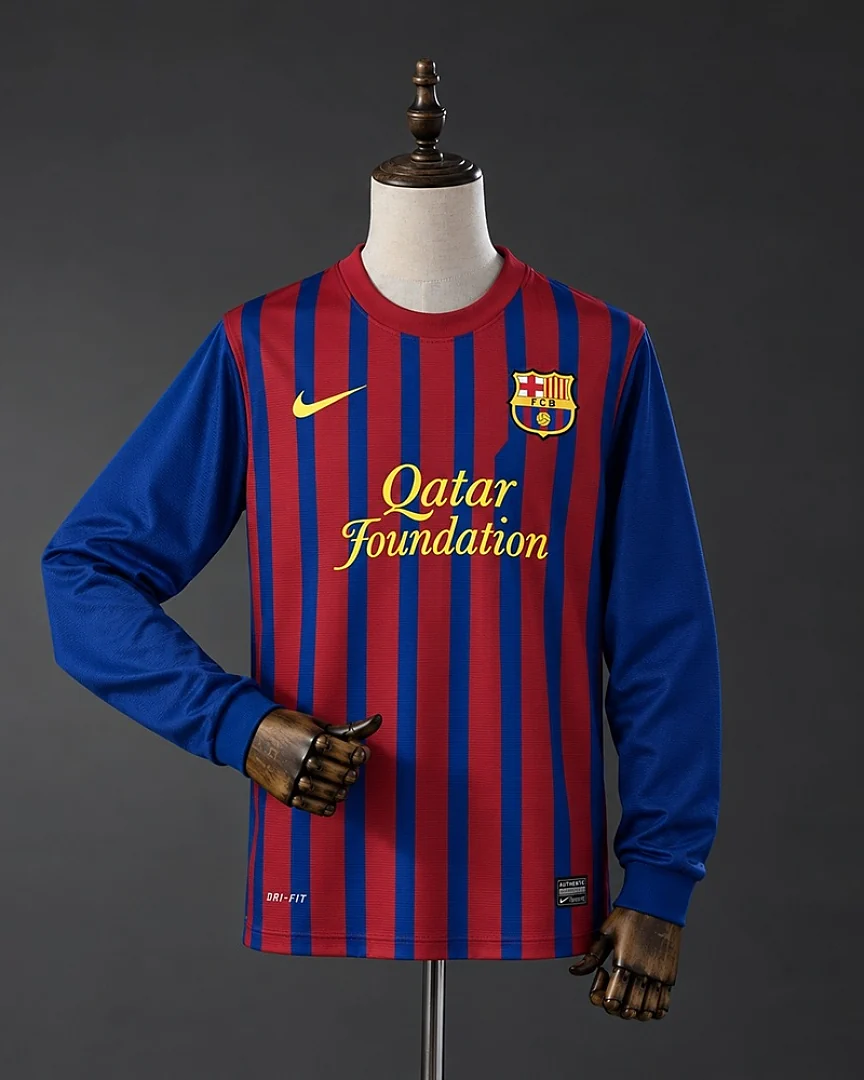 Camisola Retro Barcelona 11/12 Principal Manga Comprida