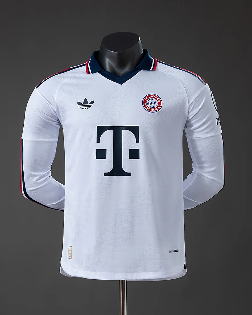 Camisola Bayern Munique 26/27 Alternativa Versão Jogador Manga Comprida