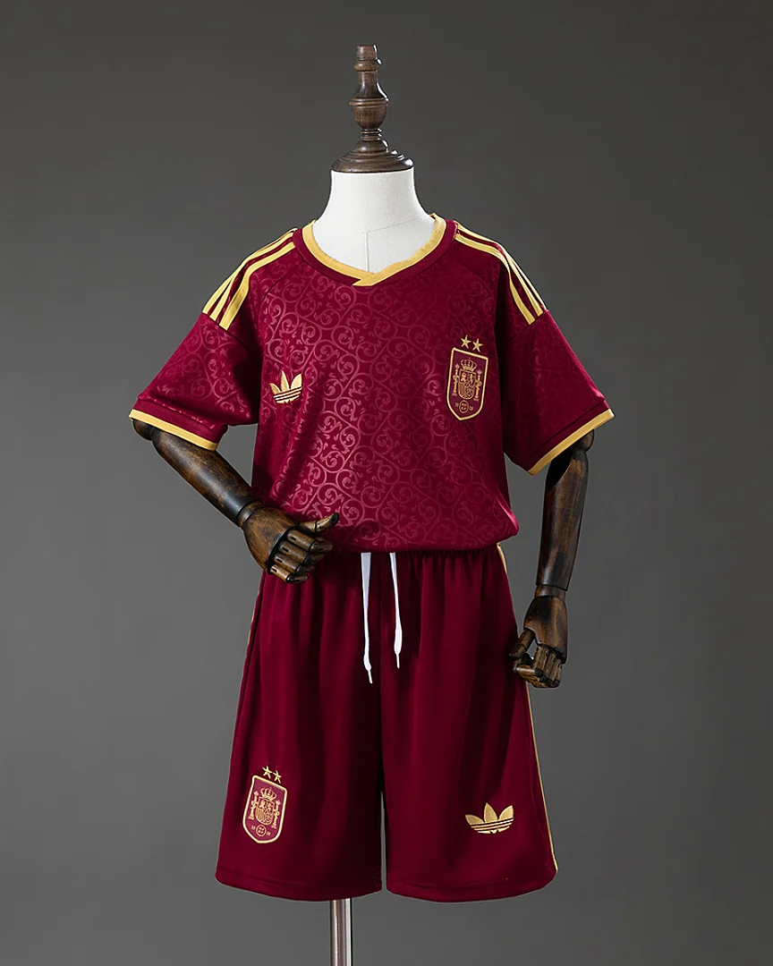 Kit Criança Espanha 2026 Edição Especial Vermelho