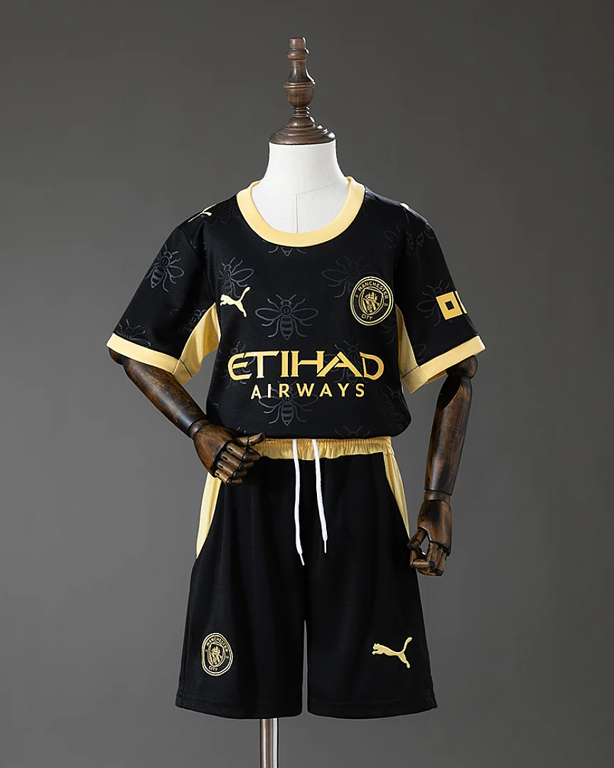 Kit Criança Manchester City 26/27 Alternativa