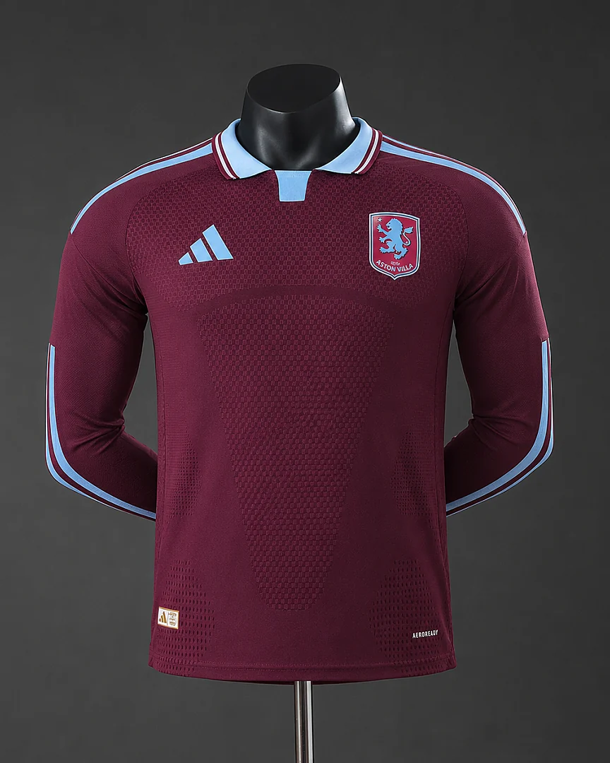 Camisola Aston Villa 26/27 Principal Versão Jogador Manga Comprida