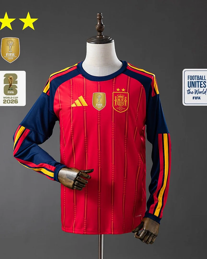 Camisola Espanha 2026 Principal Manga Comprida