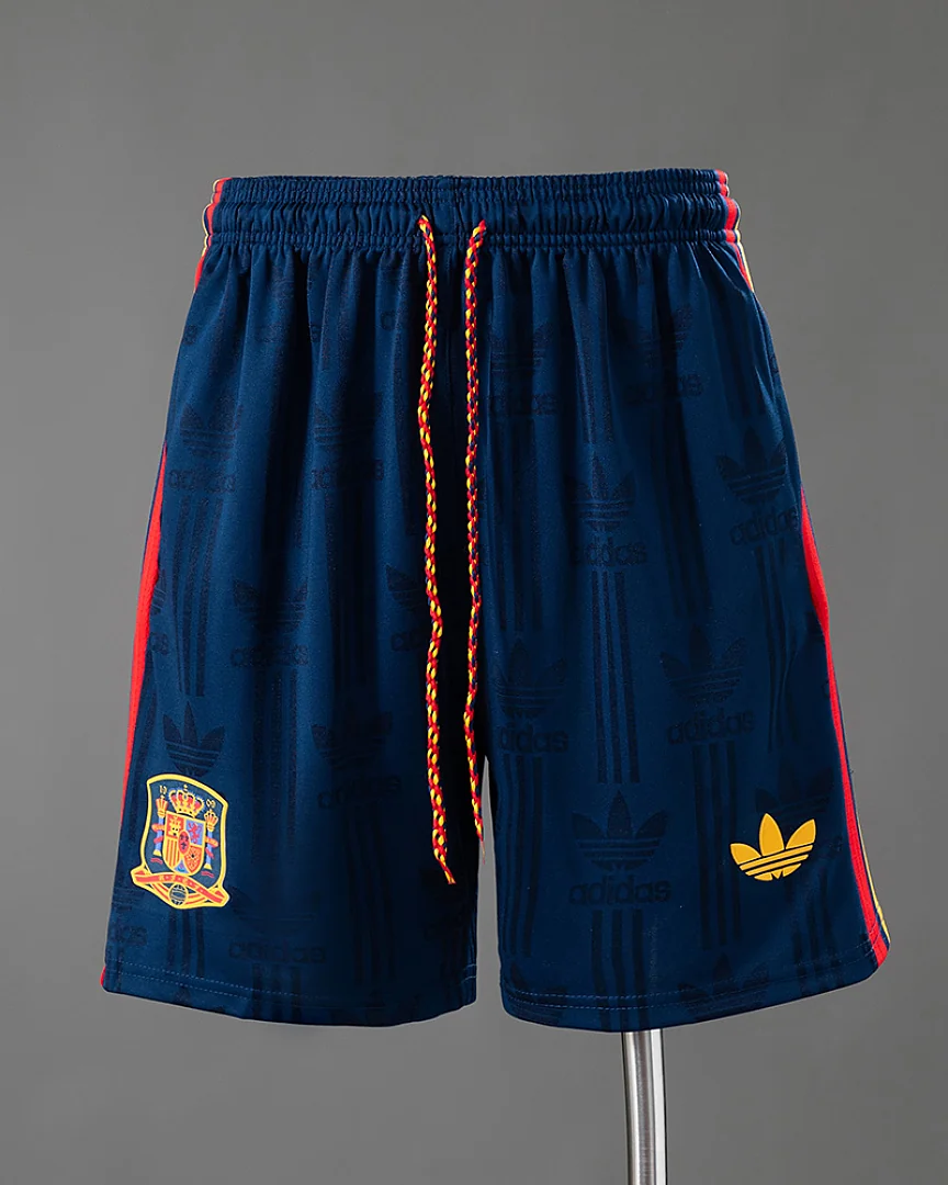 Calções Espanha 2026 Azul Versão Jogador