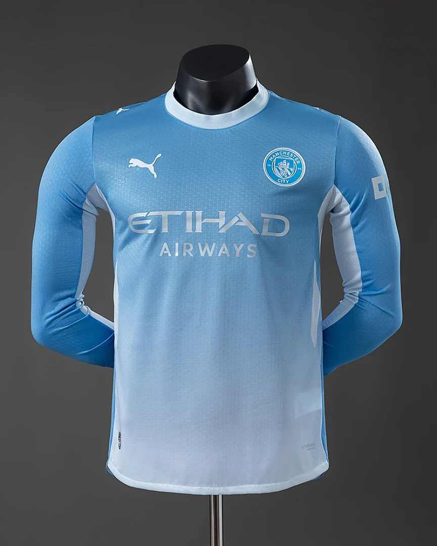 Camisola Manchester City 26/27 Principal Versão Jogador Manga Comprida