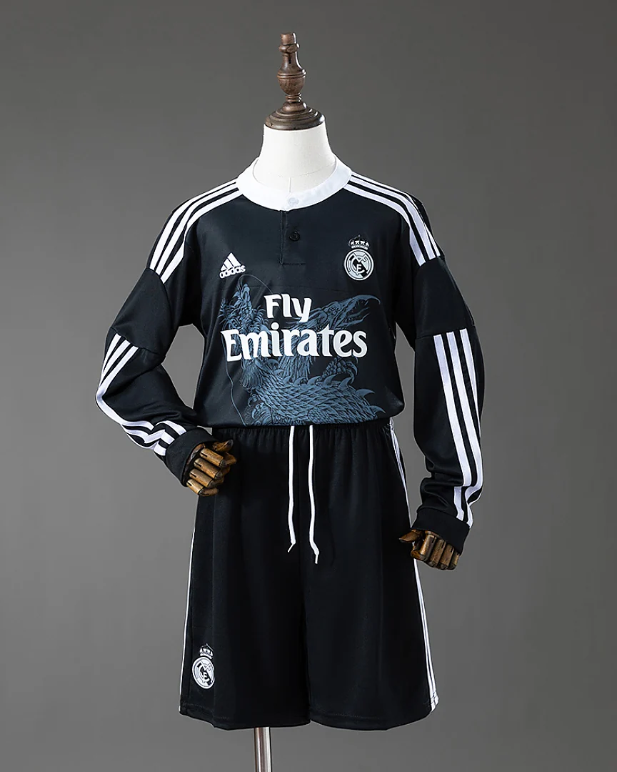 Kit Criança Real Madrid 14/15 Terceira Manga Comprida