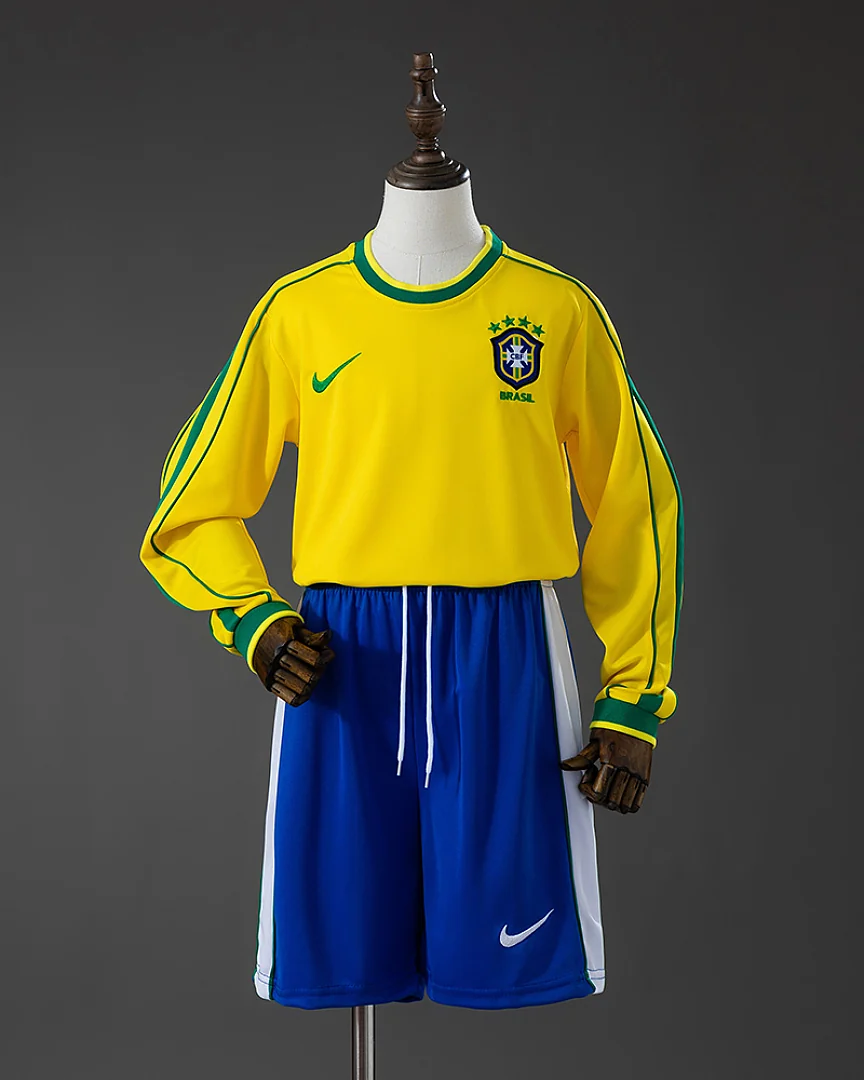 Kit Criança Brasil 1998 Principal Manga Comprida