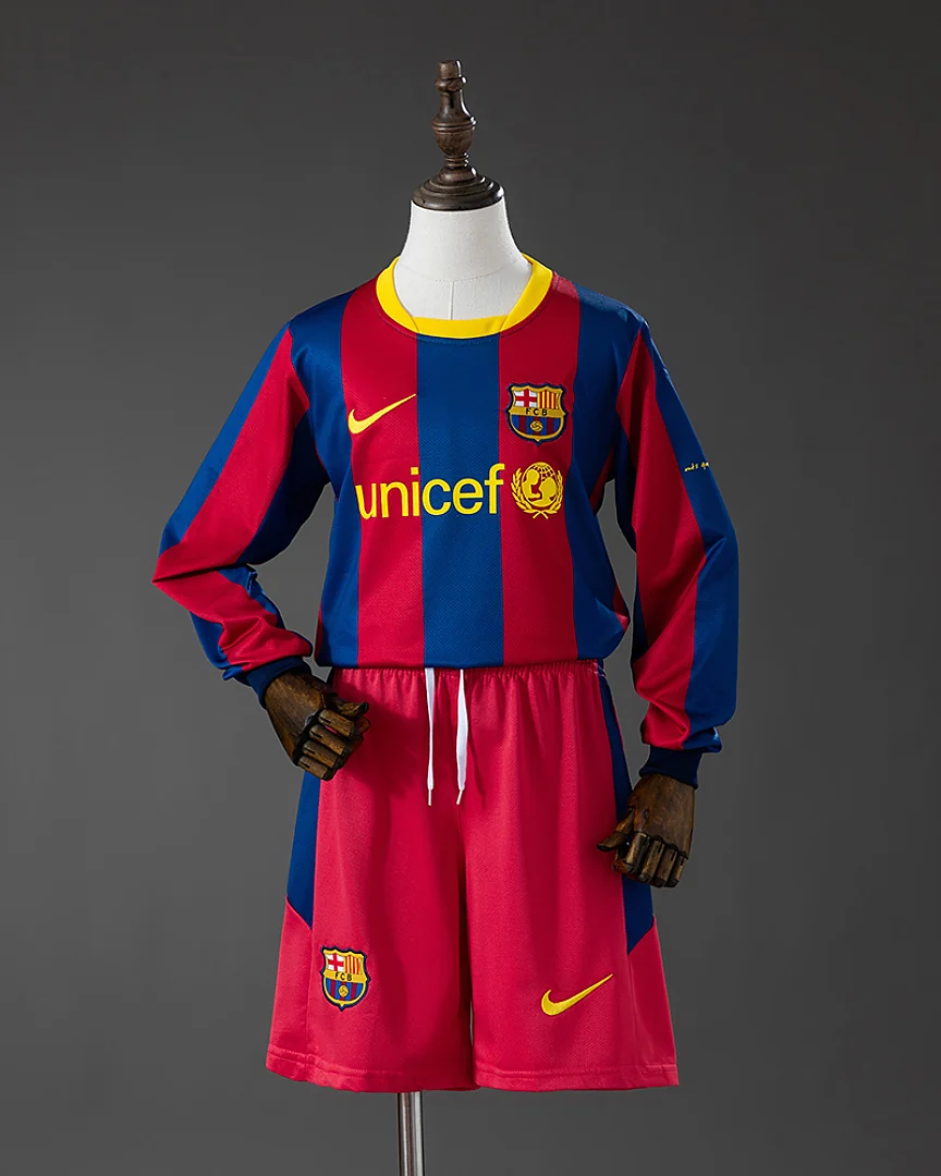 Kit Criança Barcelona 10/11 Principal Manga Comprida