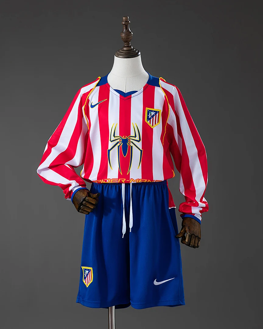 Kit Criança Atlético de Madrid 2004/05 Principal Manga Comprida