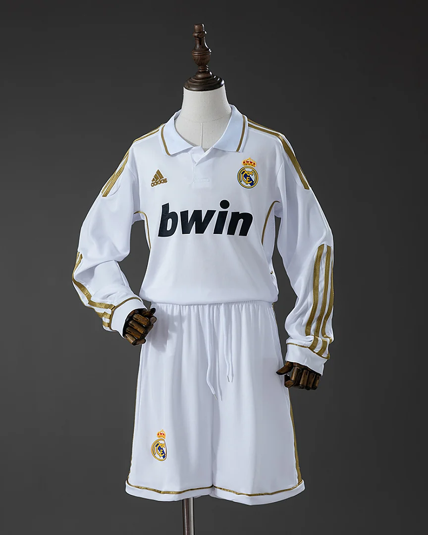 Kit Criança Real Madrid 11/12 Principal Manga Comprida