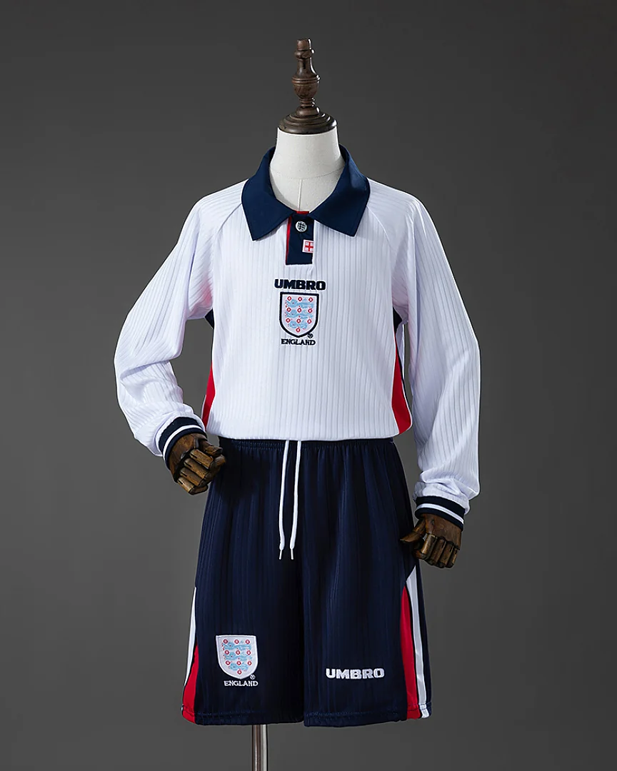 Kit Criança Inglaterra 1998 Principal Manga Comprida