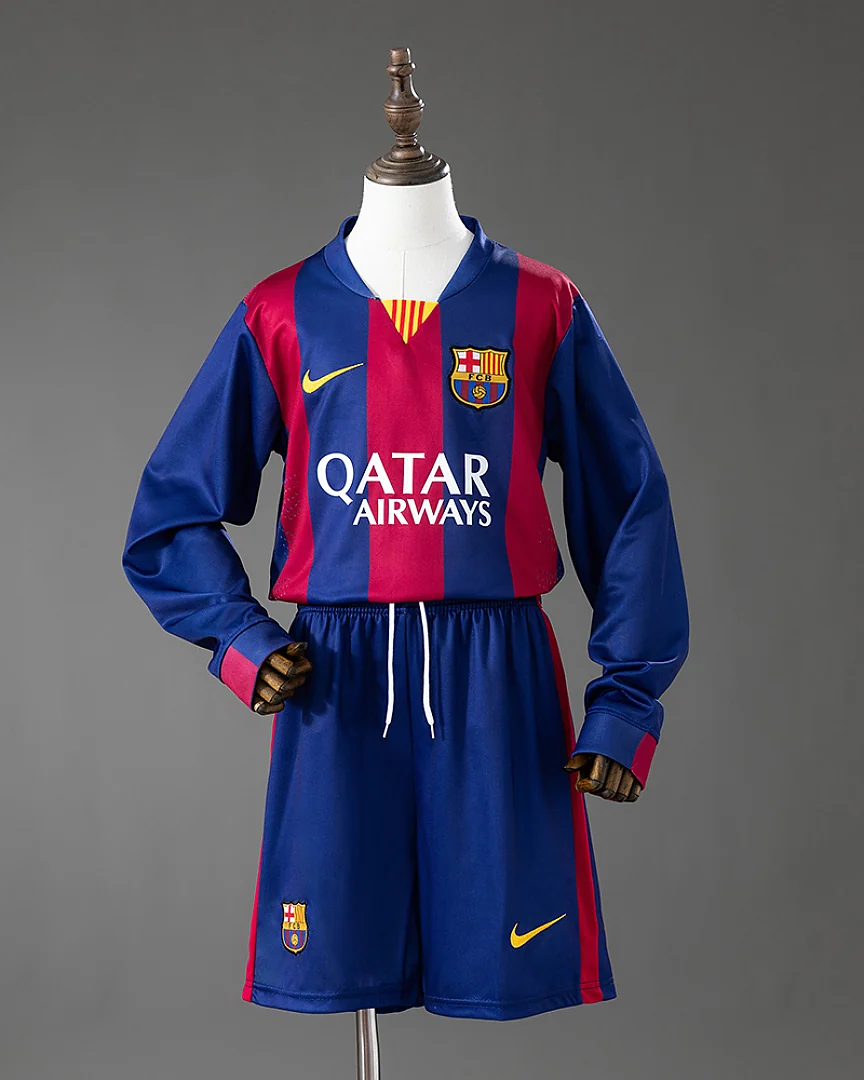 Kit Criança Barcelona 14/15 Principal Manga Comprida