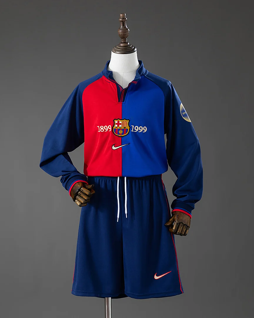 Kit Criança Barcelona Centenário Manga Comprida