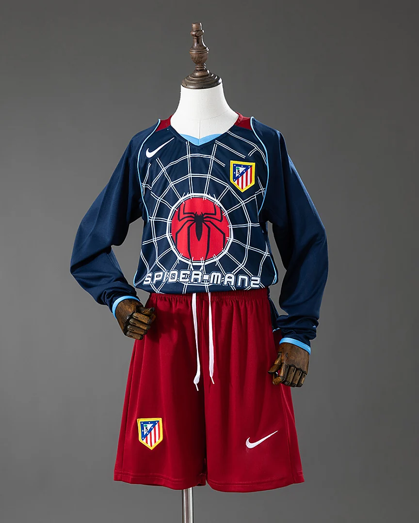 Kit Criança Atlético de Madrid 2004/05 Alternativa Manga Comprida