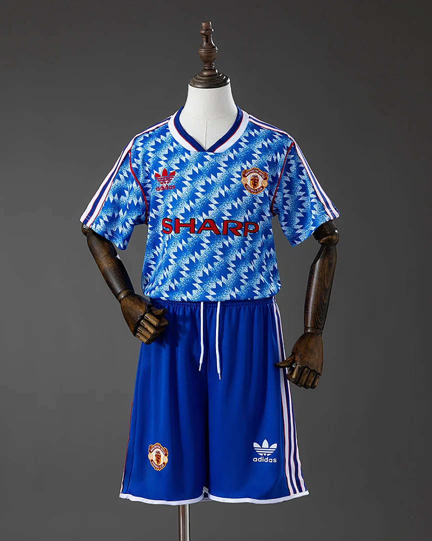 Kit Criança Manchester United 1990/92 Alternativa
