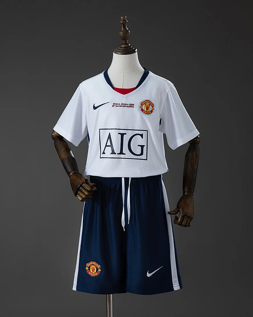Kit Criança Manchester United 08/09 Alternativa