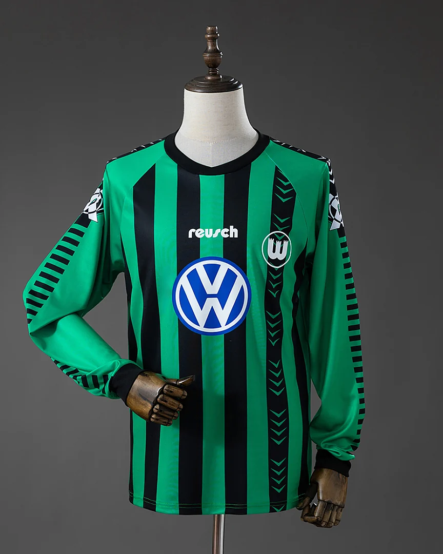 Camisola Retro Wolfsburgo 1995/96 Alternativa Manga Comprida
