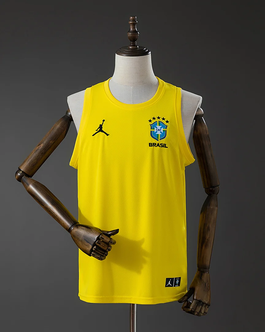 Camisola de Treino sem Mangas Brasil 2026 Amarela