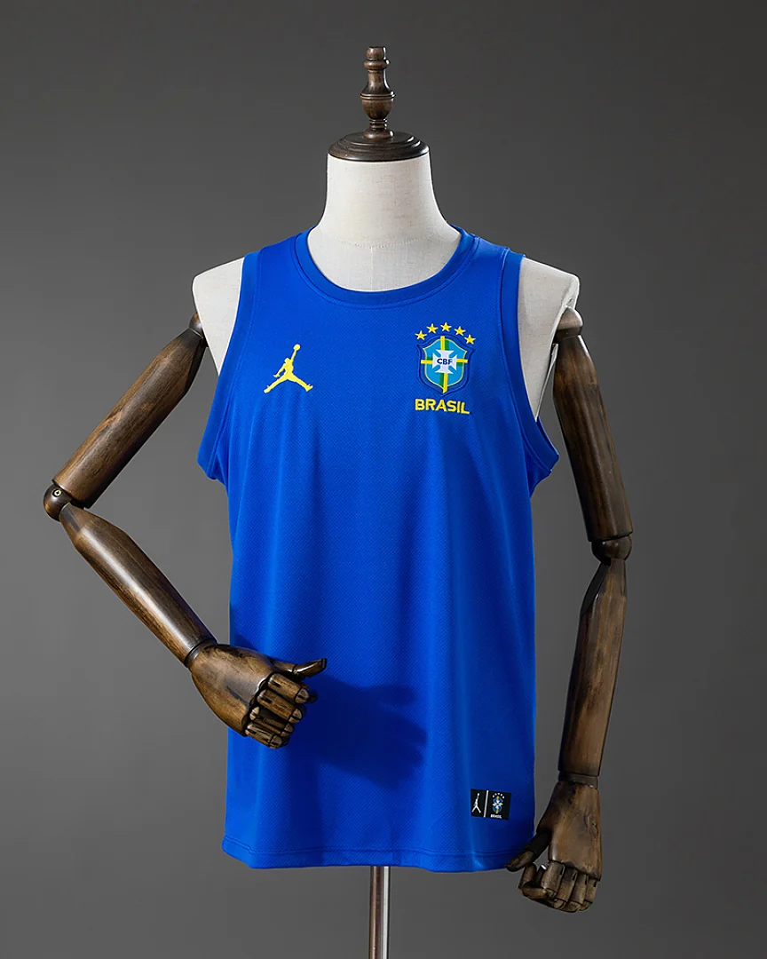 Camisola de Treino sem Mangas Brasil 2026 Azul
