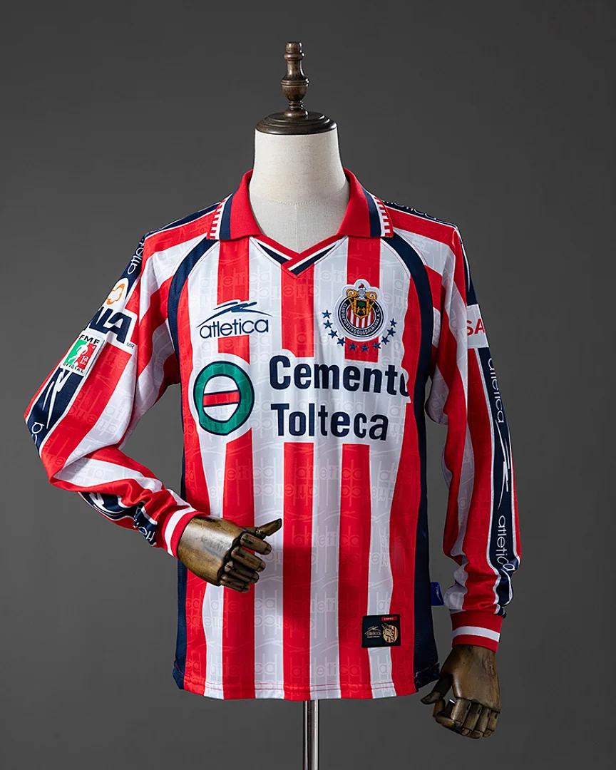 Camisola Retro Chivas de Guadalajara 1999/00 Principal Manga Comprida