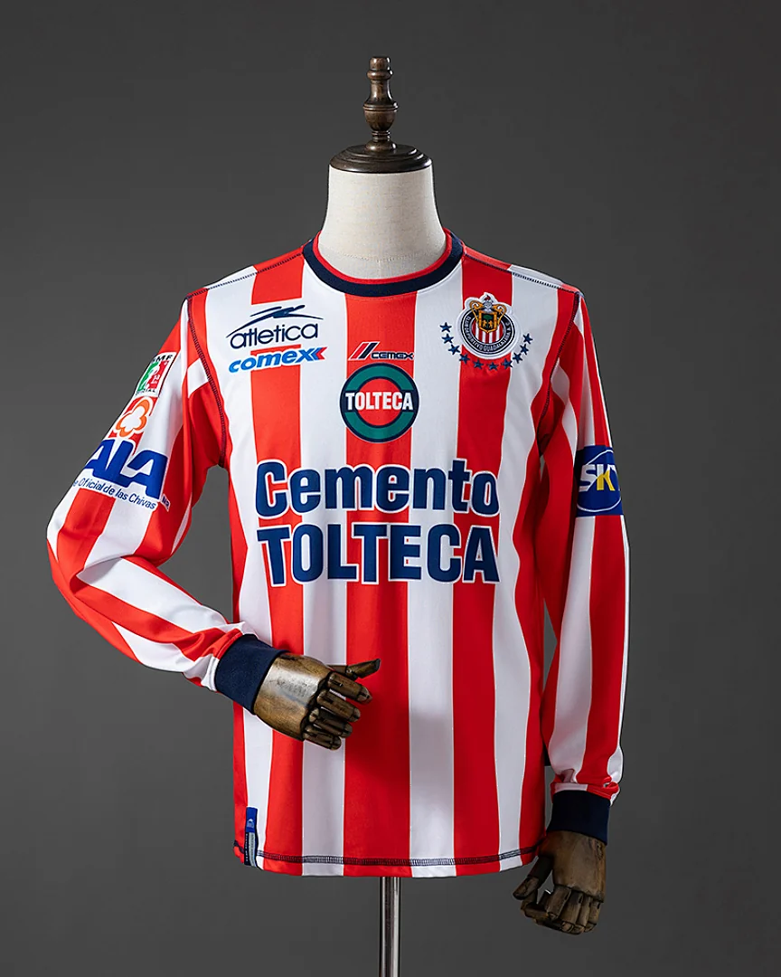 Camisola Retro Chivas de Guadalajara 2002/03 Principal Manga Comprida