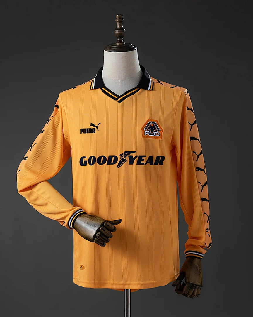 Camisola Retro Wolverhampton 1998/99 Principal Manga Comprida