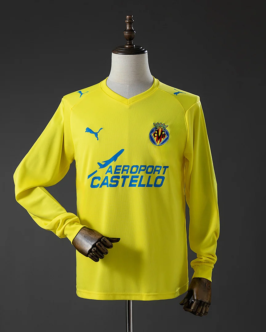 Camisola Retro Villarreal 08/09 Principal Manga Comprida