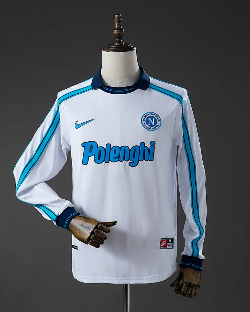 Camisola Retro Nápoles 1998/99 Alternativa Manga Comprida