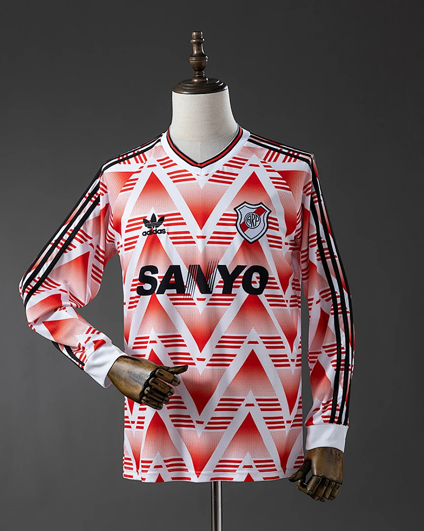 Camisola Retro River Plate 1992/93 Alternativa Manga Comprida