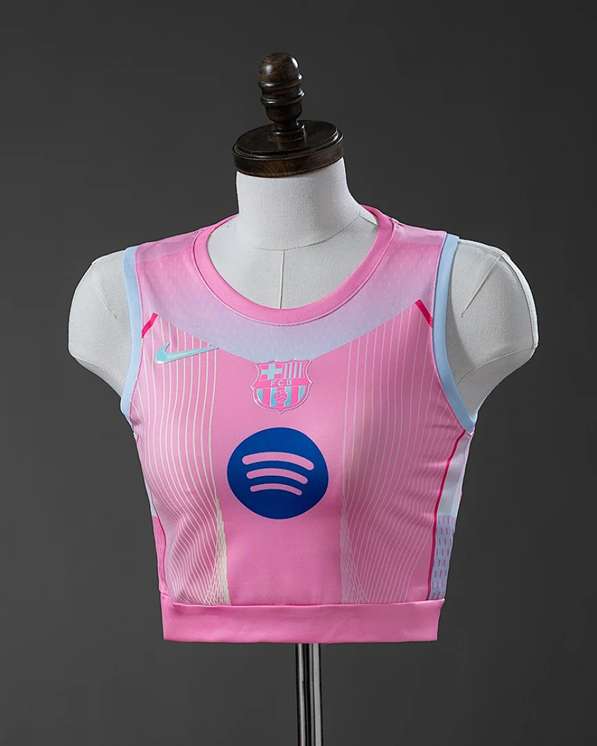 Top Barcelona 25/26 Concept Rosa Mulher