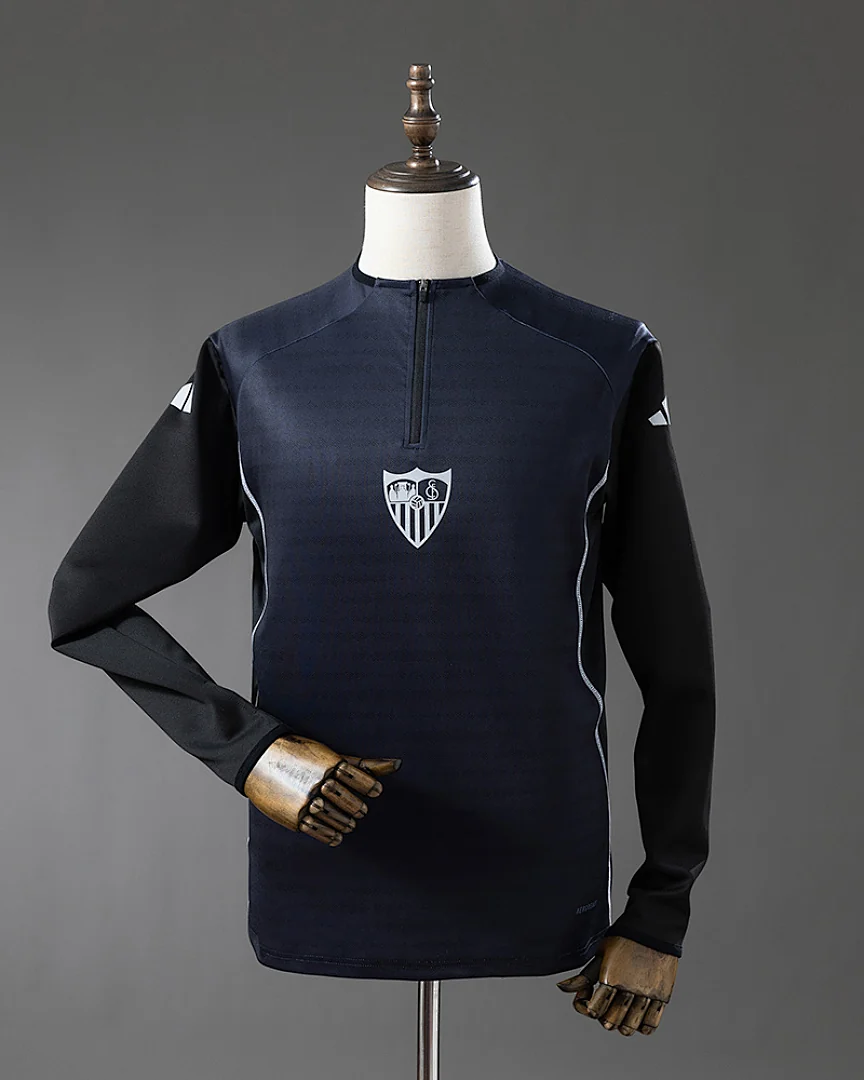 Camisola de Treino Sevilha 25/26 Preta Manga Comprida