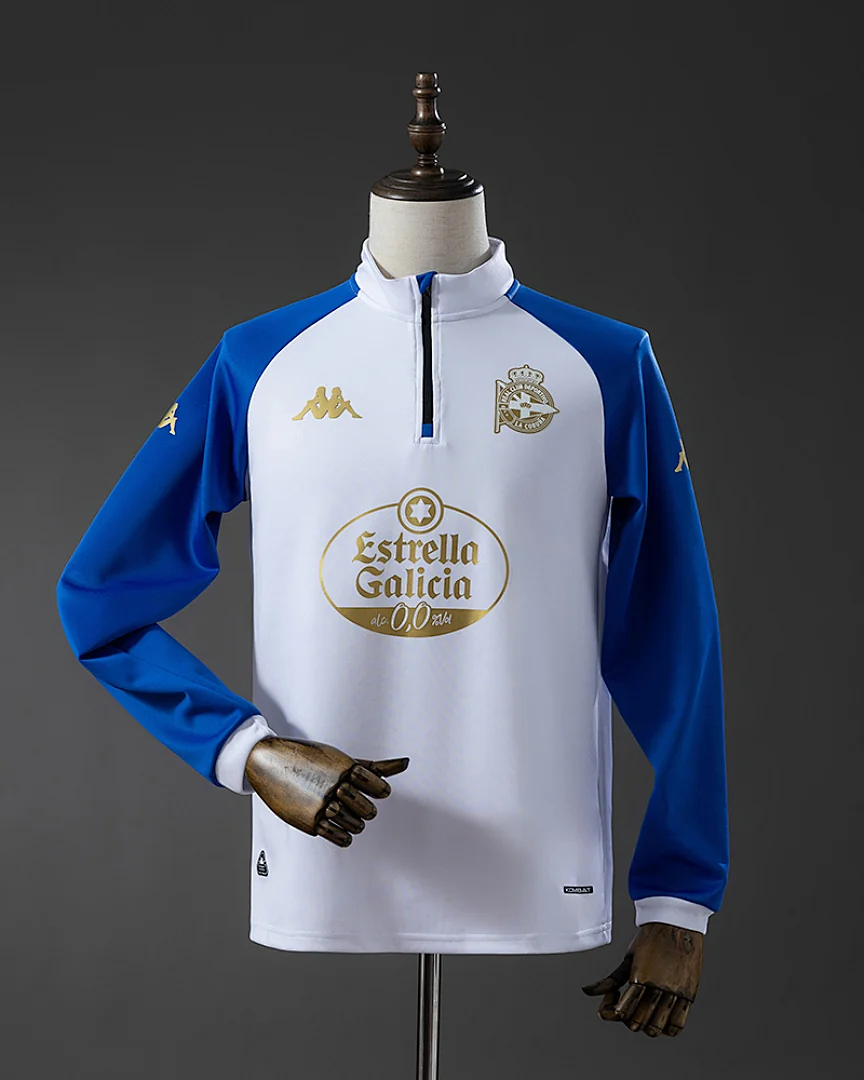 Camisola de Treino Deportivo da Corunha 25/26 Branca Manga Comprida