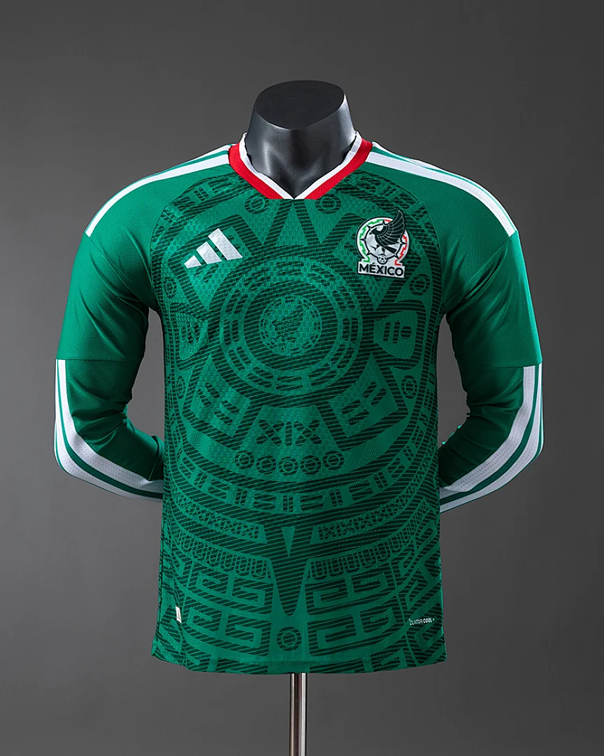 Camisola México 2026 Principal Versão Jogador Manga Comprida