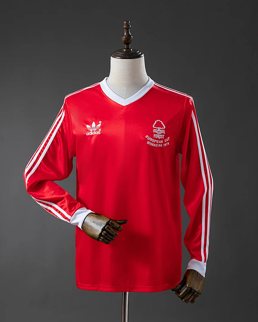 Camisola Retro Nottingham Forest 1977/80 Principal Manga Comprida