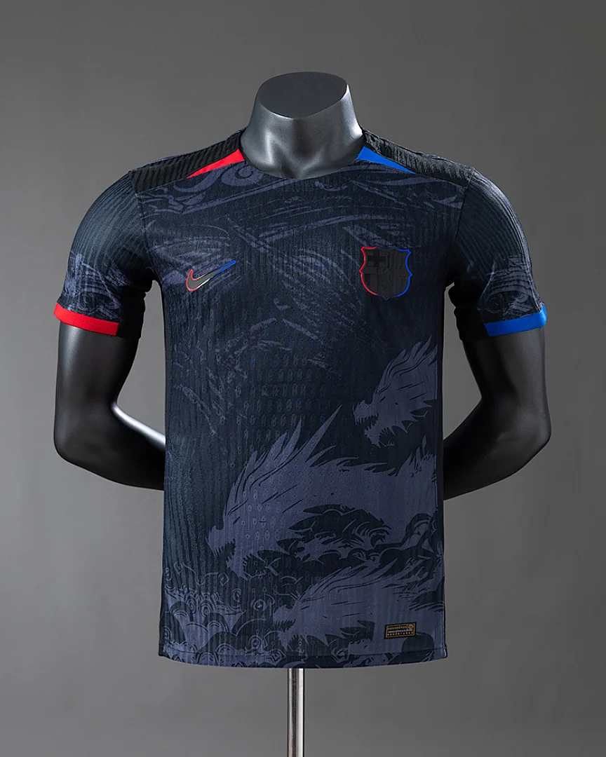 Camisola Barcelona 25/26 Edição Especial Preta Versão Jogador