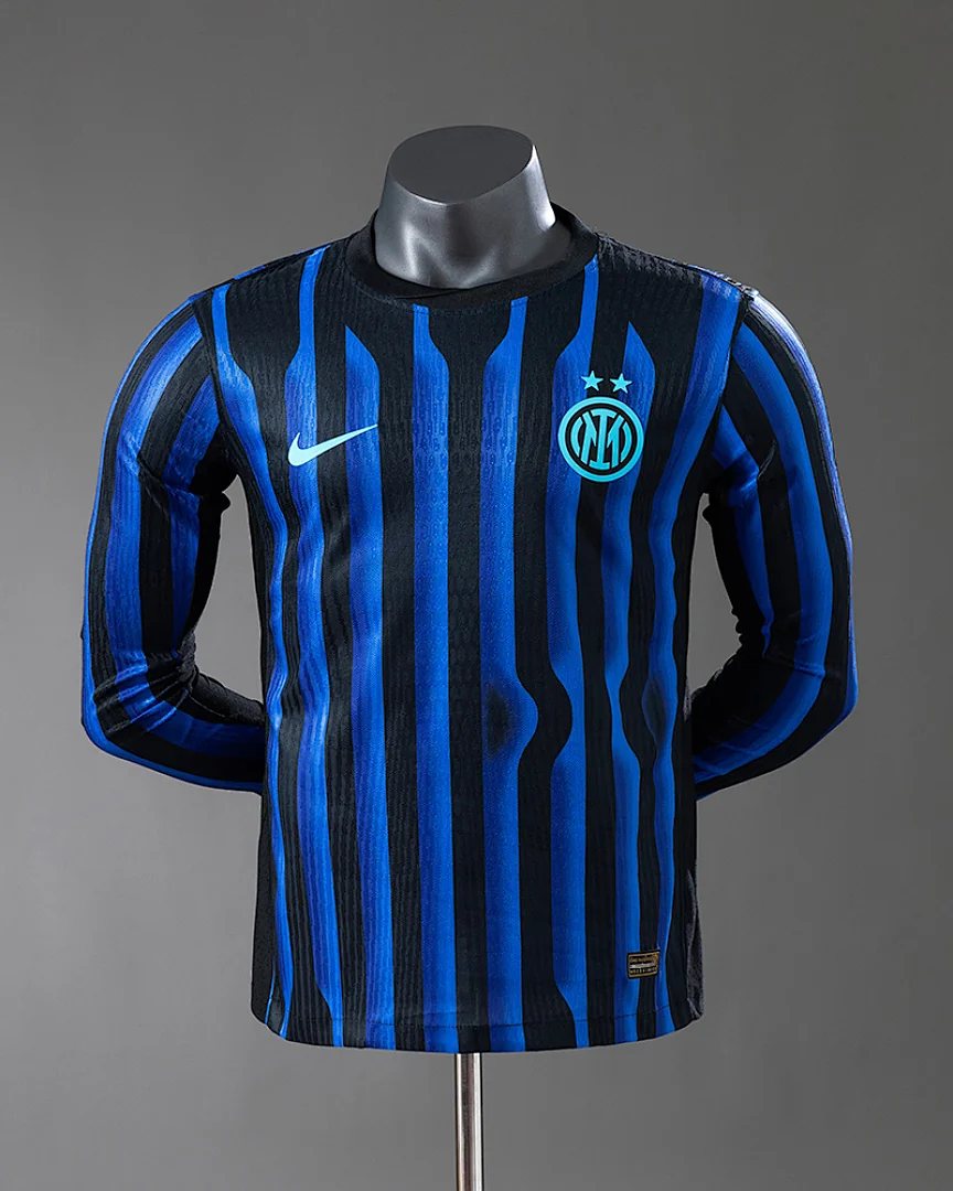 Camisola Inter de Milão 25/26 Principal Versão Jogador Manga Comprida