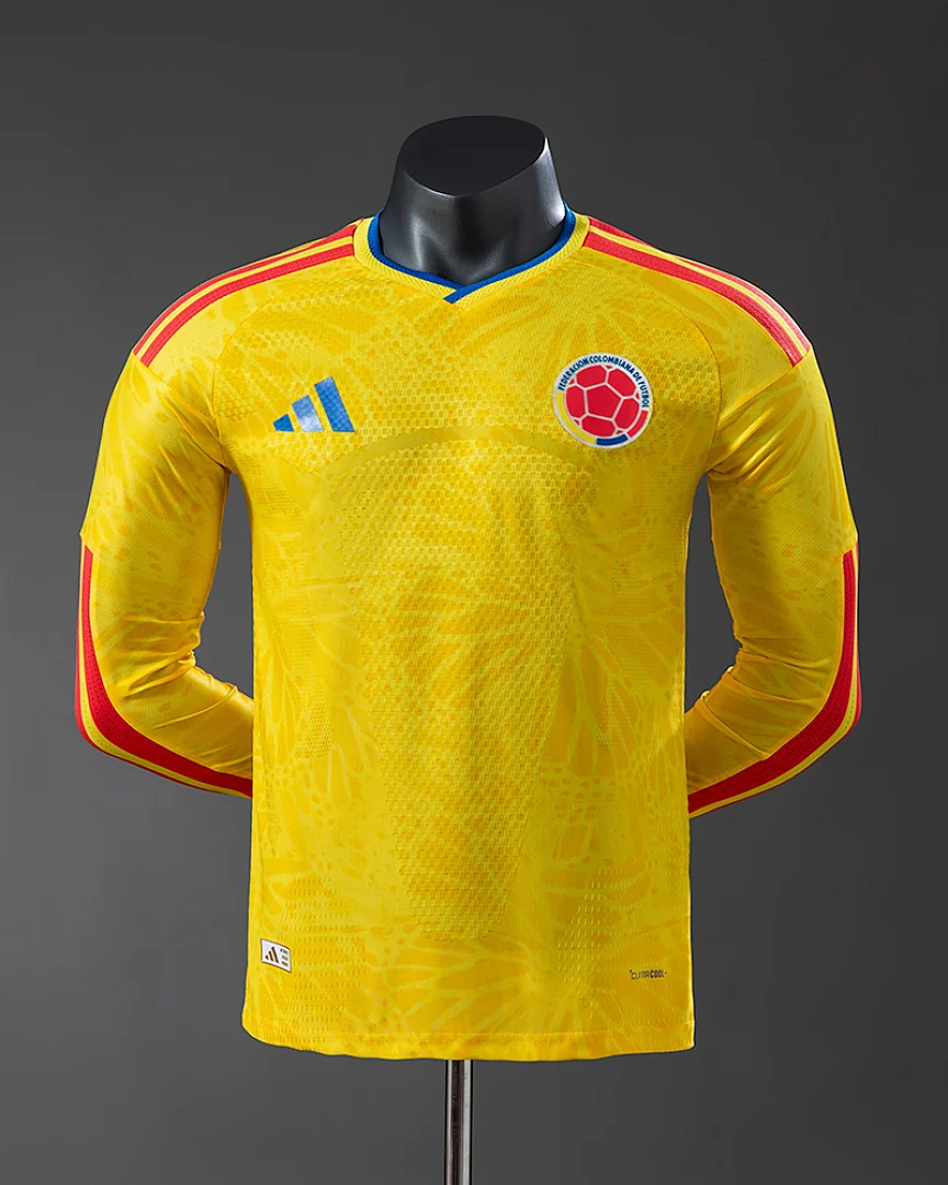 Camisola Colômbia 2026 Principal Versão Jogador Manga Comprida