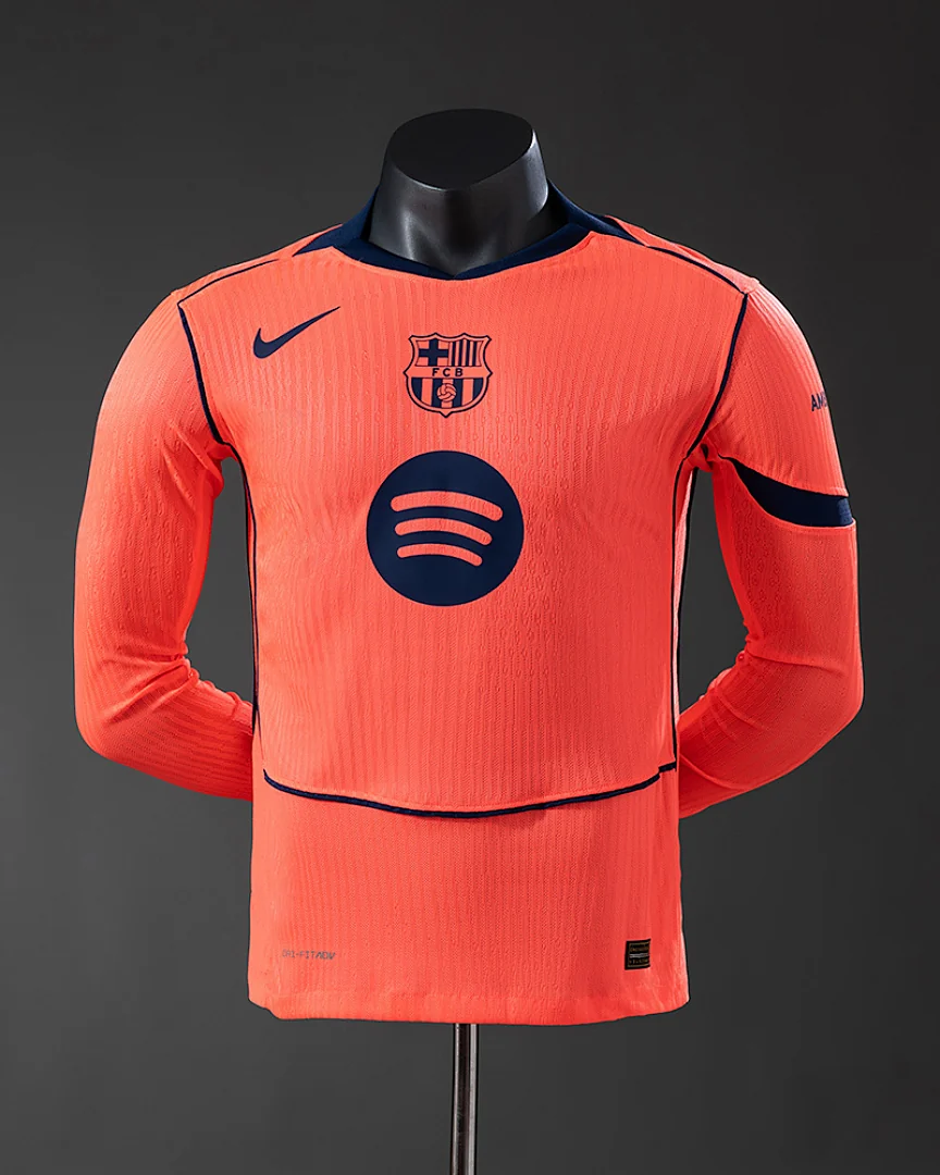 Camisola Barcelona 25/26 Terceira Versão Jogador Manga Comprida