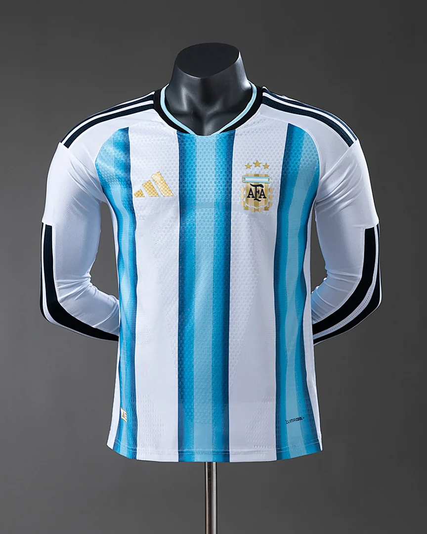 Camisola Argentina 2026 Principal Versão Jogador Manga Comprida